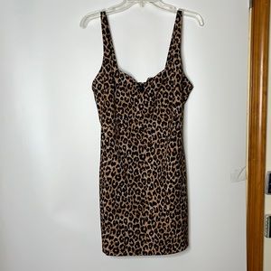 NWT Likely Womens Dress Sheath Leopard Animal Print Stretch size 8